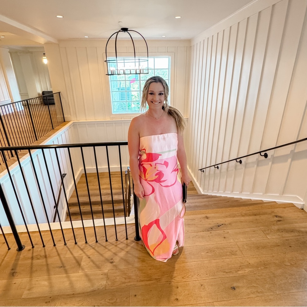 The A&F Julia Strapless Slip Maxi Dress